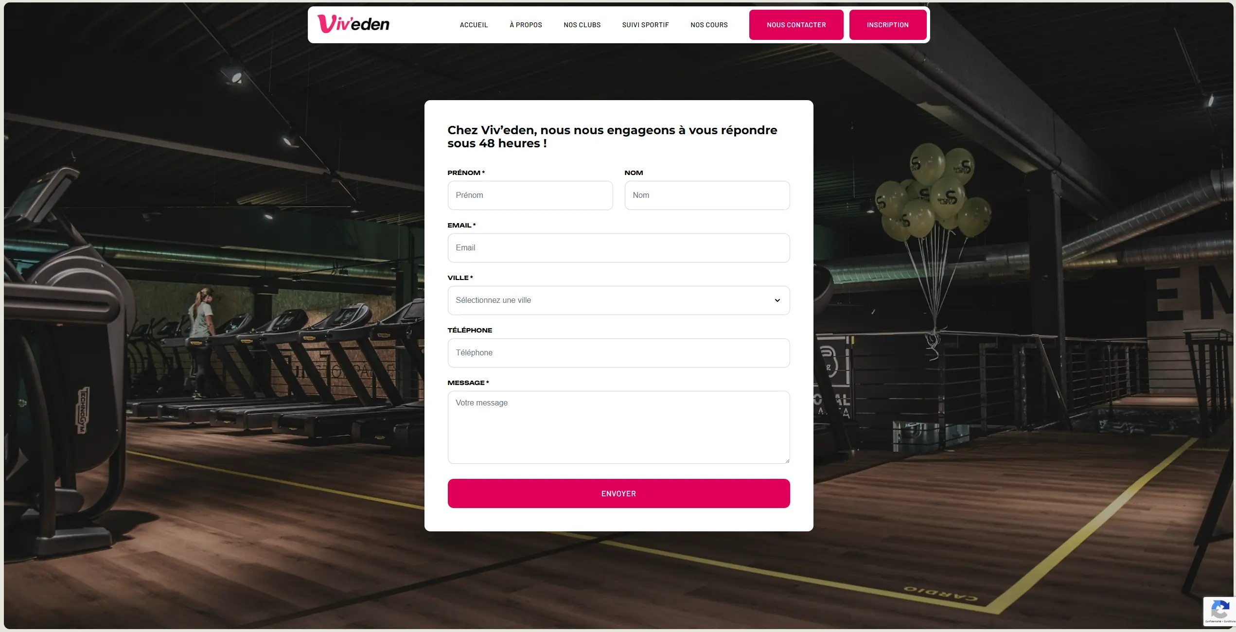 Présentation des salles sur le site Viv'eden